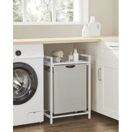 Koš na bielizeň REX biela