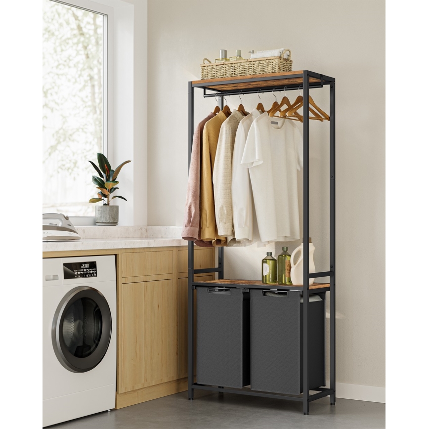 Kôš na bielizeň REX čierny