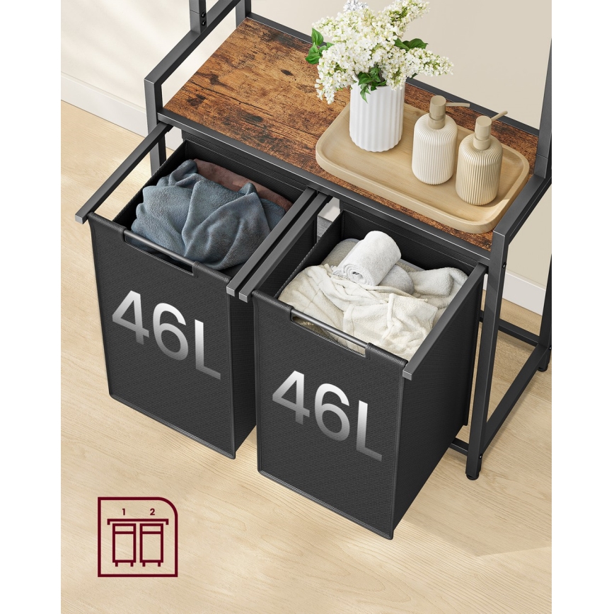 Kôš na bielizeň REX čierny