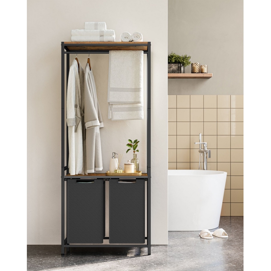 Kôš na bielizeň REX čierny