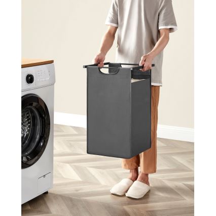 Kôš na bielizeň REX hnedá/sivá