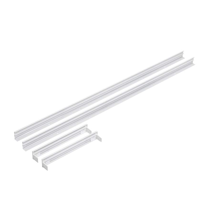 Kovový rám na inštaláciu LED panelov 1200x300 mm biela