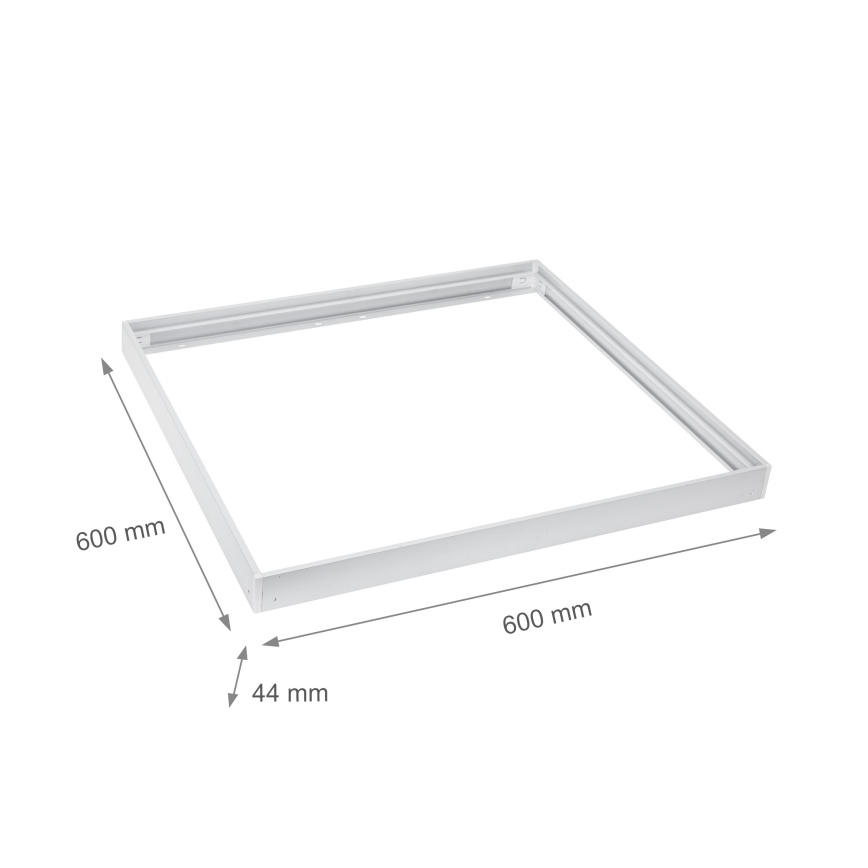 Kovový rám na inštaláciu LED panelov 600x600 mm biela
