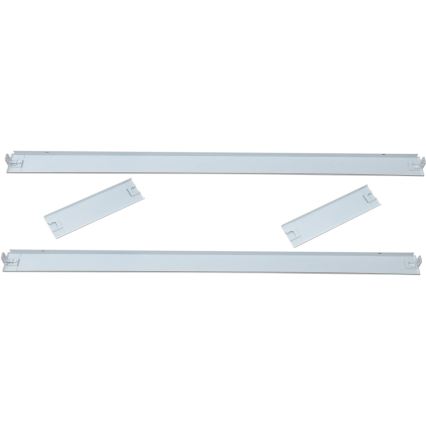 Kovový rám pre inštaláciu LED panelov STELLA 120x30 cm biely