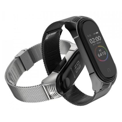 Kovový remienok pre Xiaomi Mi Band 5/6 strieborná