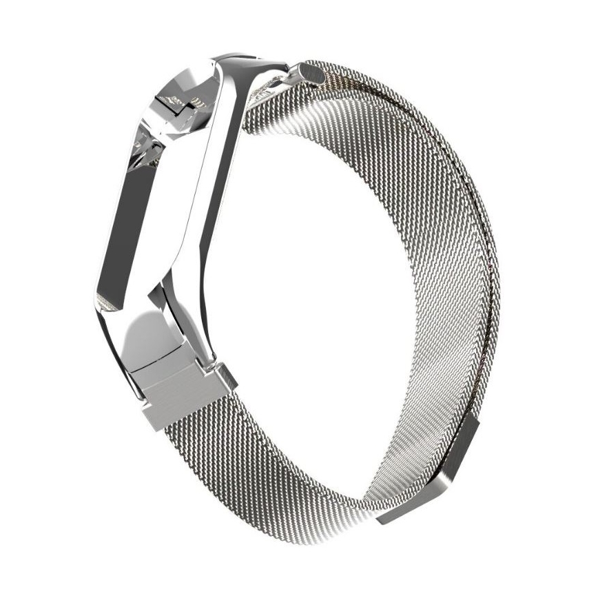 Kovový remienok pre Xiaomi Mi Band 5/6 strieborná