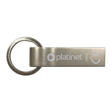 Kovový vodeodolný Flash Disk USB 128GB matný chróm