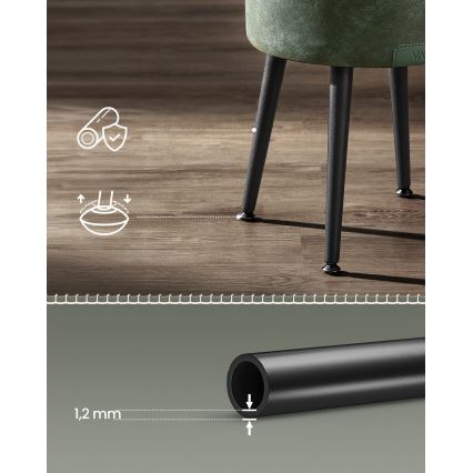 Kožený taburet CORE zelený