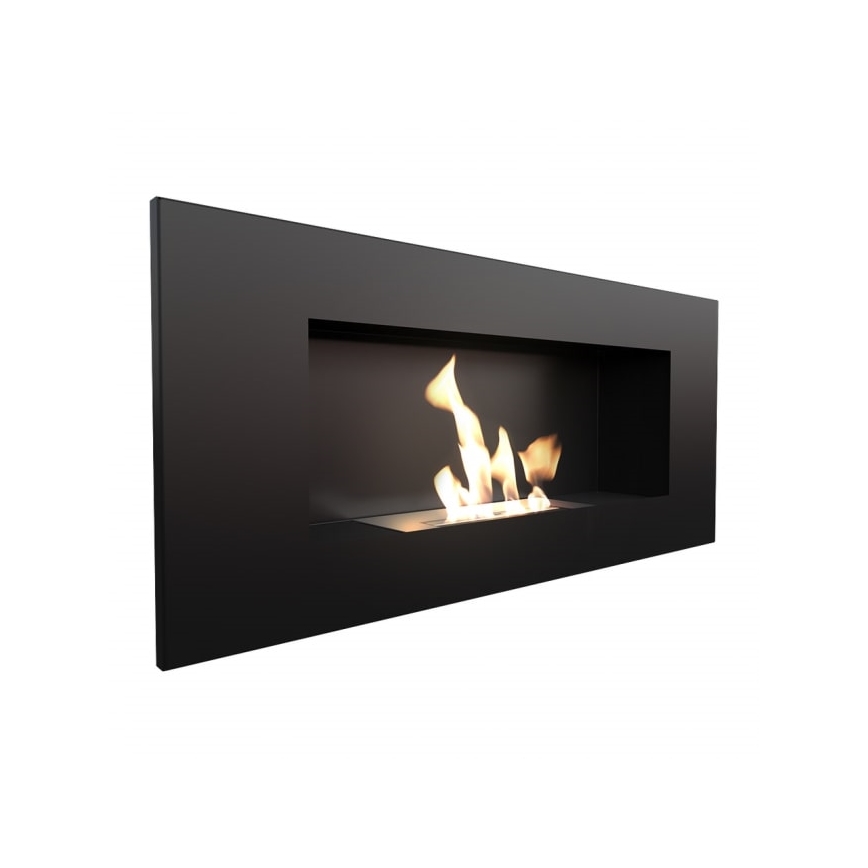 Kratki - Vstavaný BIO krb 40x90 cm 2kW čierna