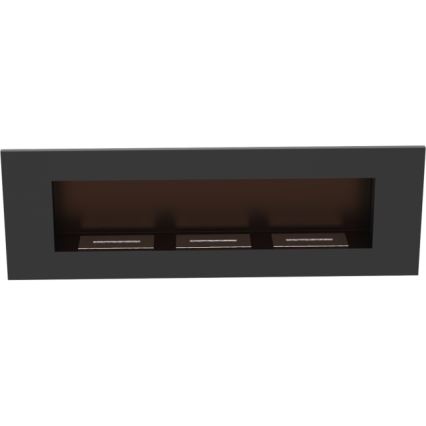 Kratki - Vstavaný BIO krb 40x120 cm 3x1,1kW čierna