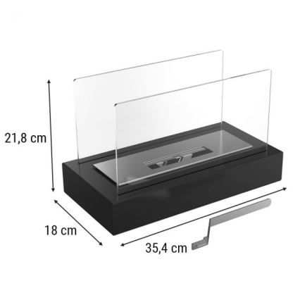 Kratki - BIO krb 21,8x35,4 cm 1kW čierna