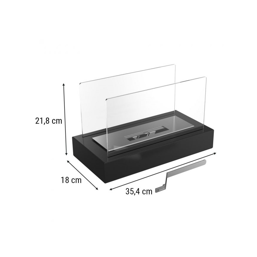 Kratki - BIO krb 21,8x35,4 cm 1kW čierna
