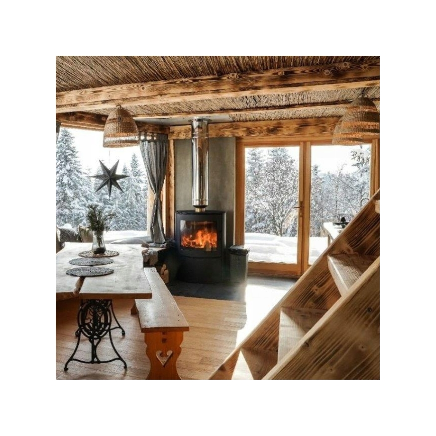 Kratki - Krbové oceľové kachle 10kW 150mm