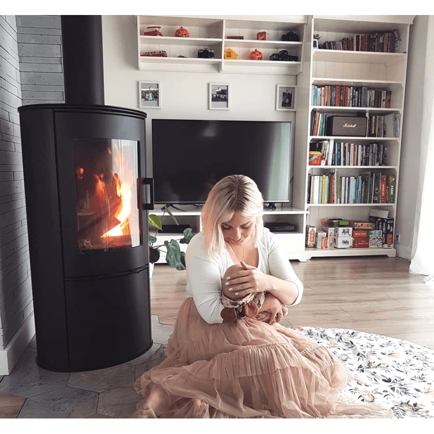 Kratki - Krbové oceľové kachle 8kW 150mm