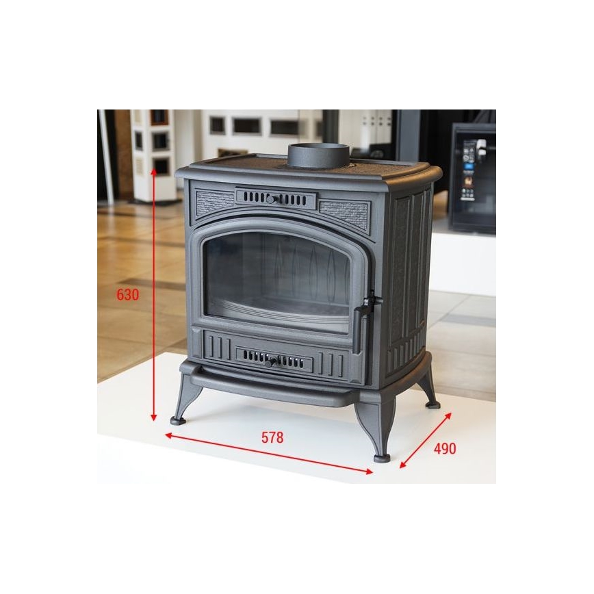 Kratki - Krbové liatinové kachle 8kW 150mm
