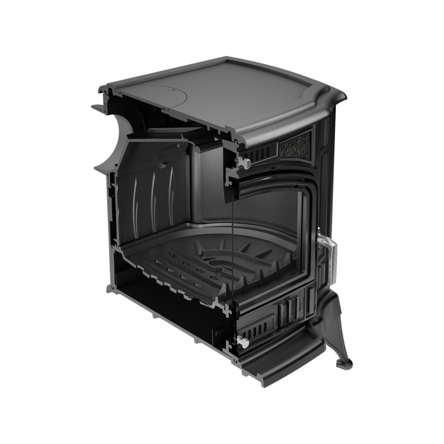 Kratki - Krbové liatinové kachle 10kW 130mm