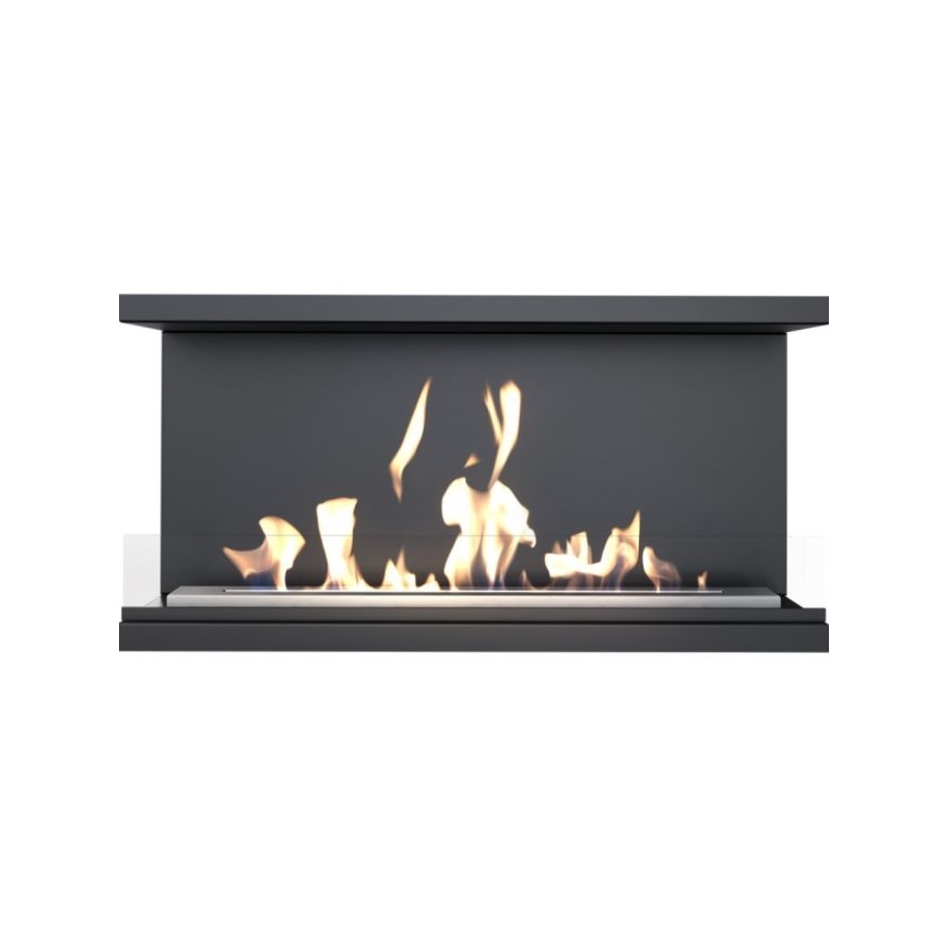 Kratki - Vstavaný BIO krb 50x100 cm 7kW čierna