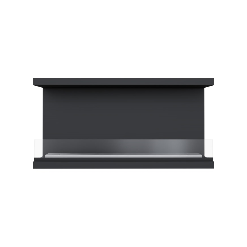 Kratki - Vstavaný BIO krb 50x100 cm 7kW čierna