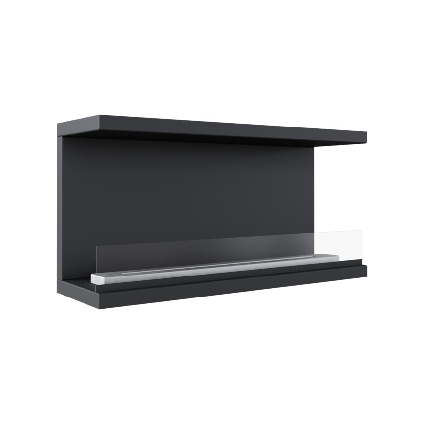 Kratki - Vstavaný BIO krb 50x100 cm 7kW čierna