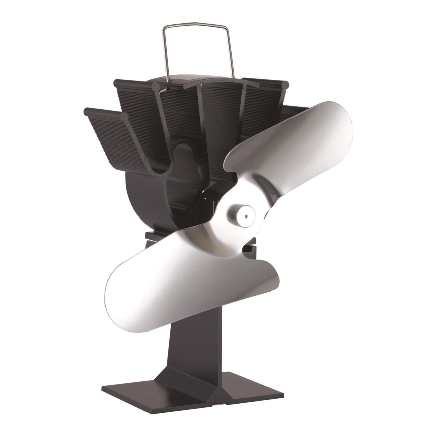 Krbový ventilátor 19,3x20,5 cm antracit/lesklý chróm
