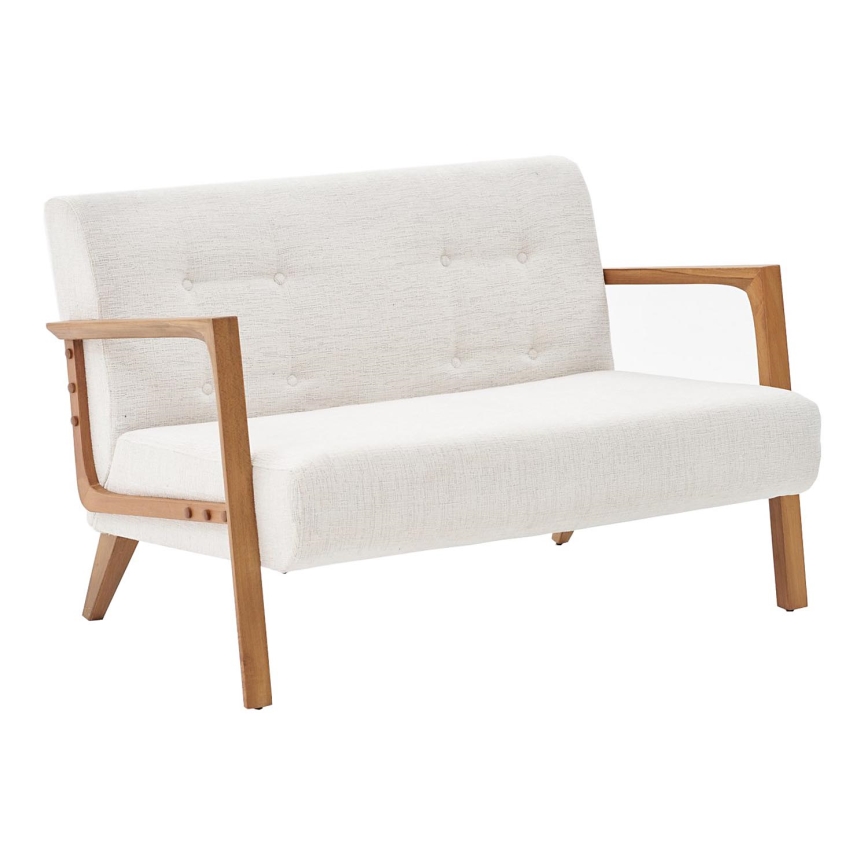 Krémová dvojmiestna pohovka TUMI