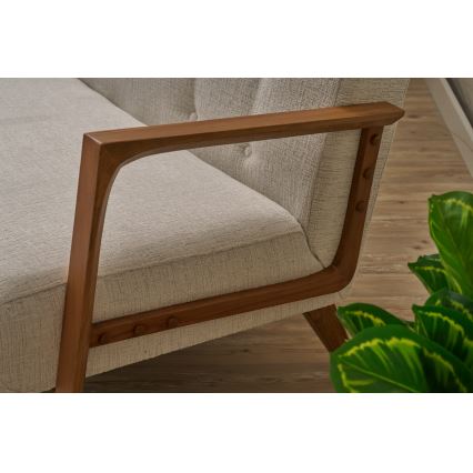 Krémová dvojmiestna pohovka TUMI