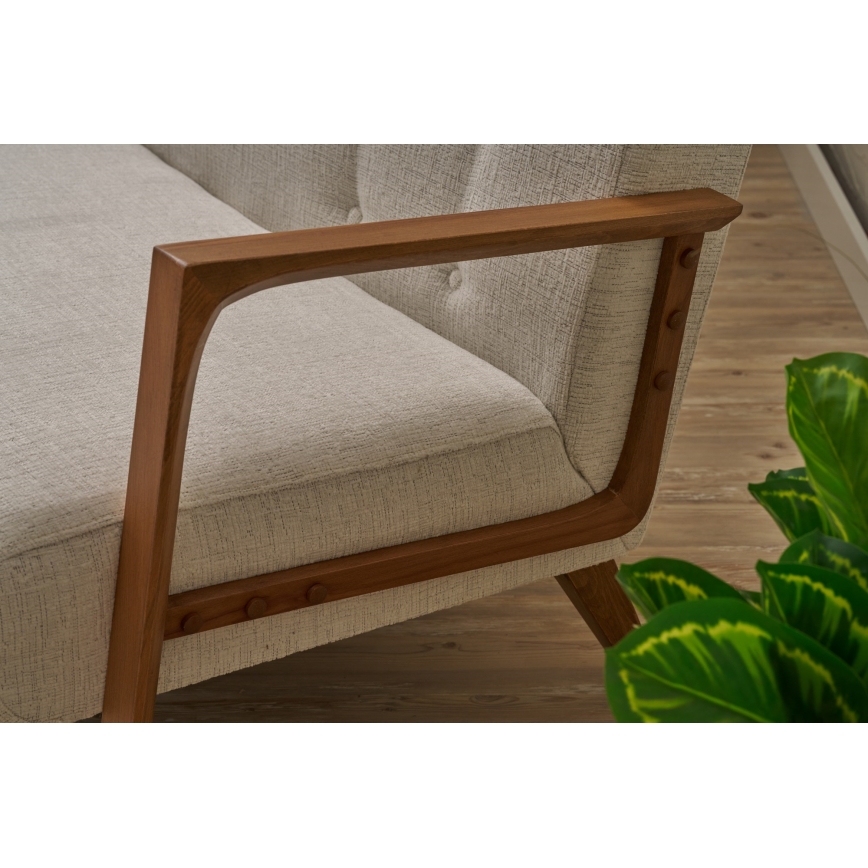 Krémová dvojmiestna pohovka TUMI