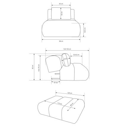 Kreslo FANO krémové