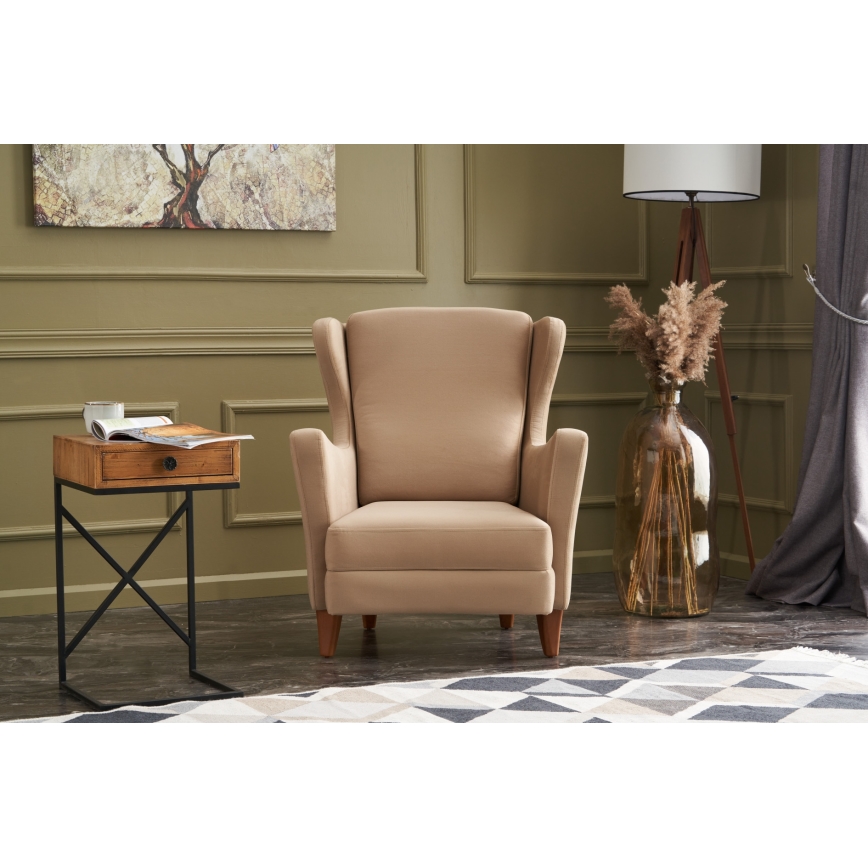 Kreslo ušák NUPI krémové