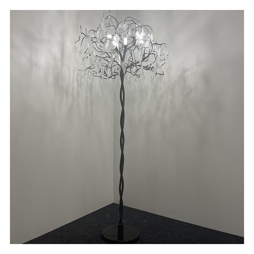 Krištáľová stojacia lampa 5xG9/40W/230V čierna
