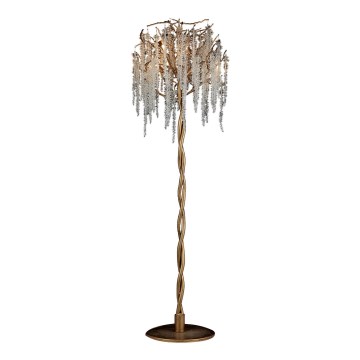 Krištáľová stojacia lampa 5xG9/40W/230V zlatá