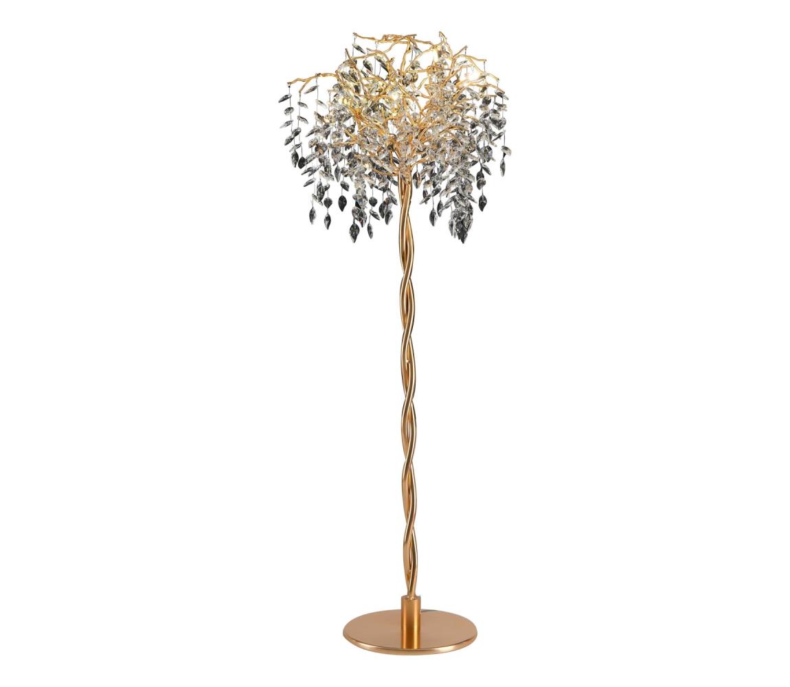  Krištáľová stojacia lampa 5xG9/40W/230V zlatá 
