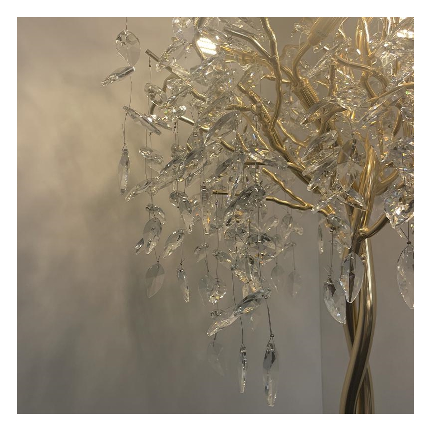 Krištáľová stojacia lampa 5xG9/40W/230V zlatá