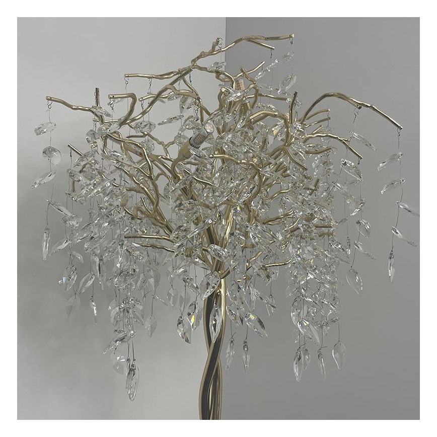Krištáľová stojacia lampa 5xG9/40W/230V zlatá