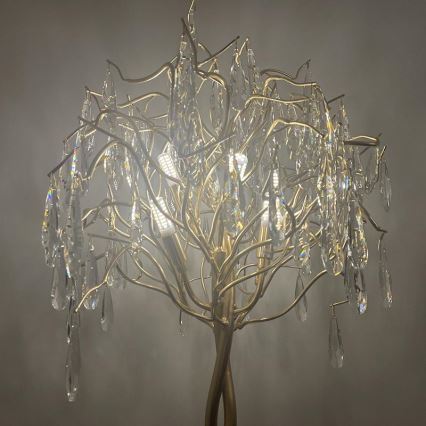 Krištáľová stolná lampa 5xG9/40W/230V zlatá
