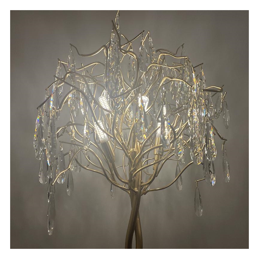 Krištáľová stolná lampa 5xG9/40W/230V zlatá