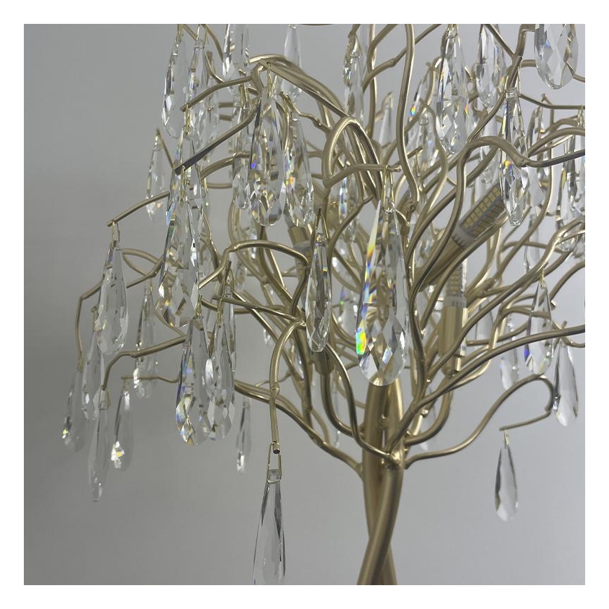 Krištáľová stolná lampa 5xG9/40W/230V zlatá