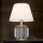Krištáľová stolná lampa ALEXIS 1xE27/60W/230V krémová/zlatá/číra