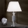 Krištáľová stolná lampa POKAL 1xE27/60W/230V biela/číra