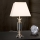 Krištáľová stolná lampa POKAL 1xE27/60W/230V krémová/číra