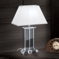 Krištáľová stolná lampa VERONIQUE 1xE27/60W/230V biela/číra