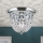 Krištáľové stropné svietidlo PLAFOND 1xE27/40W/230V pr. 26 cm lesklý chróm