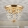 Krištáľové stropné svietidlo PLAFOND 1xE27/40W/230V pr. 26 cm zlatá