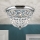 Krištáľové stropné svietidlo PLAFOND 3xE27/40W/230V pr. 35 cm lesklý chróm