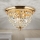 Krištáľové stropné svietidlo PLAFOND 3xE27/40W/230V pr. 35 cm zlatá