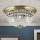 Krištáľové stropné svietidlo PLAFOND 6xE27/40W/230V pr. 47 cm bronz