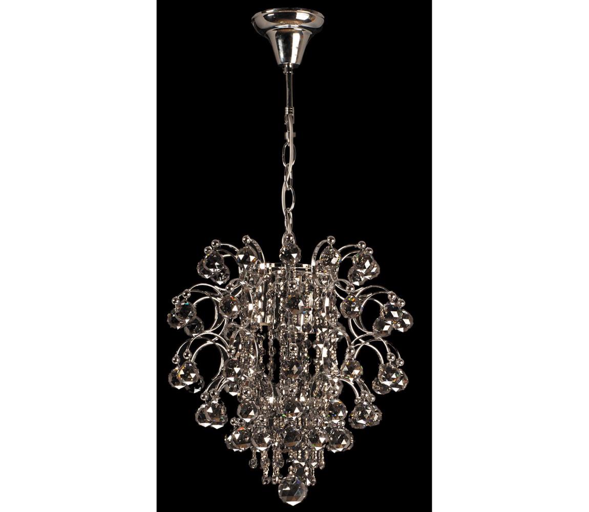 Krištáľový luster 3xE14/10W W-11904-3 CR+SM