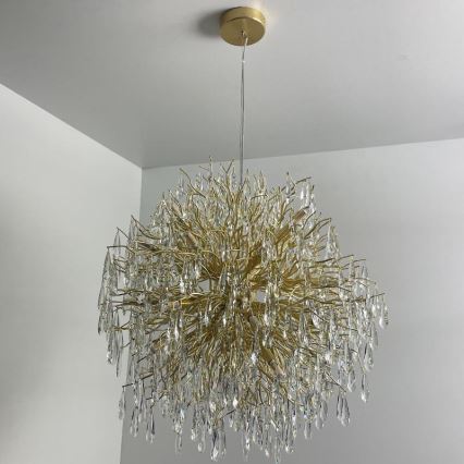 Krištáľový luster na lanku 24xG9/40W/230V zlatá