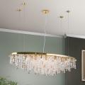 Krištáľový luster na lanku CRYSTALRIVER 21xG9/40W/230V zlatá