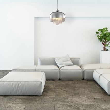 Krištáľový luster na lanku LUNA 1xE14/40W/230V